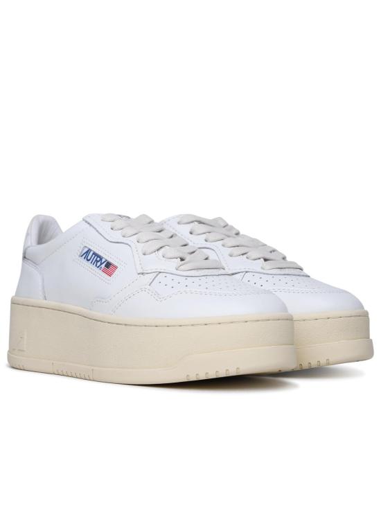 26FW 오트리 메달리스트 플랫폼 스니커즈 PTLWLL15 White - AUTRY