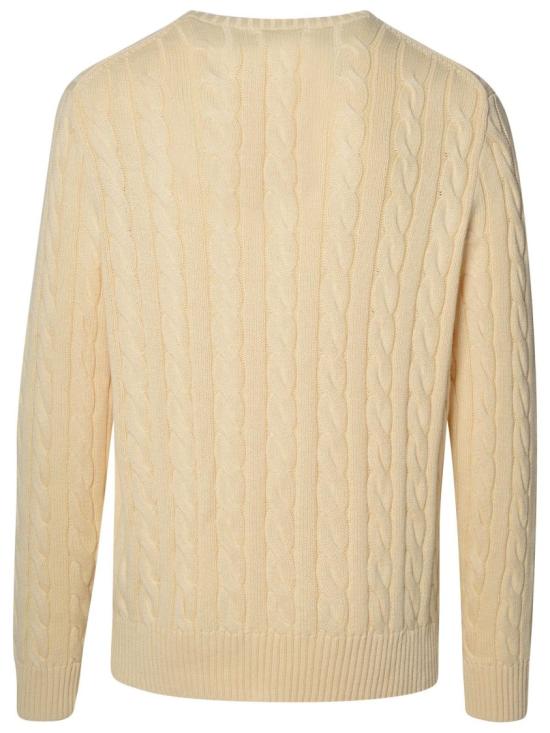 폴로 랄프로렌 로고 자수 케이블 니트 스웨터 710775885 024 Neutrals - POLO RALPH LAUREN