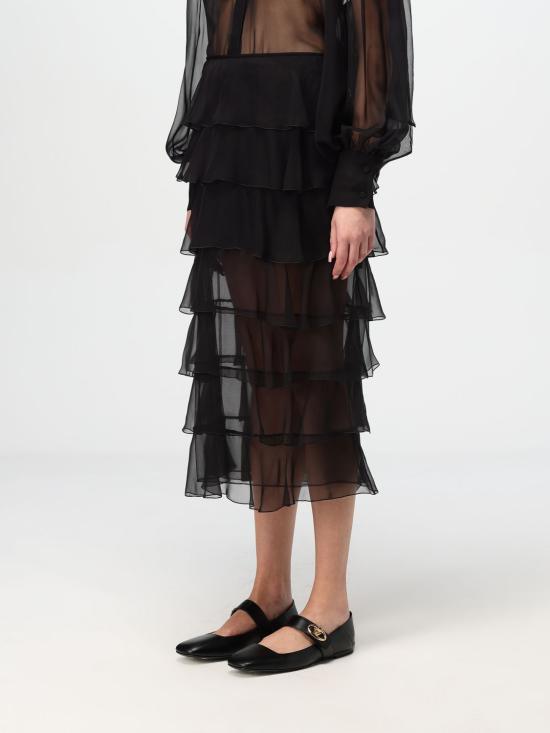 24FW 발렌티노 가라바니 스커트 5B0RAC562UP 0NO Black - VALENTINO GARAVANI