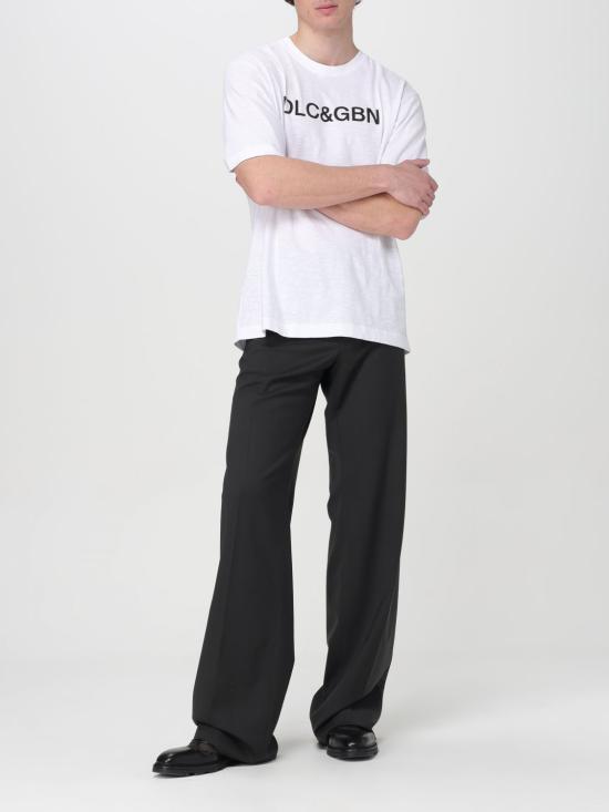 25FW 돌체앤가바나 반팔 티셔츠 G8PN9TG7M8F W0800 White - DOLCE & GABBANA