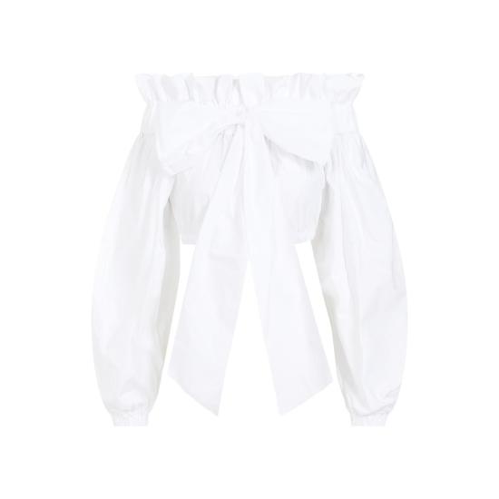  파투 긴팔 티셔츠 TO0430017 001 WHITE