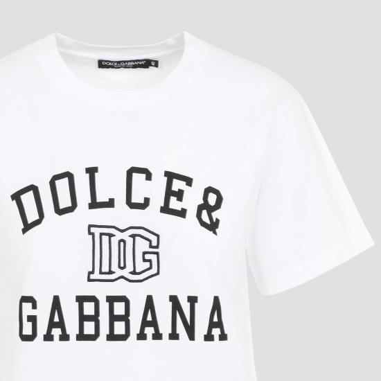 24FW 돌체앤가바나 반팔 티셔츠 F8V09Z GDCNV 0800 WHITE - DOLCE & GABBANA