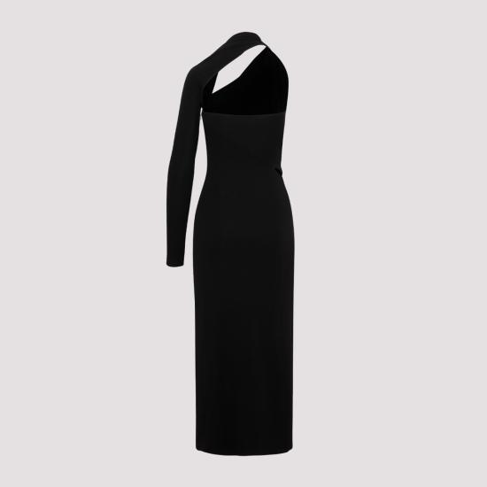  베르사체 롱 원피스 1009999 1A01253 1000 Black - VERSACE