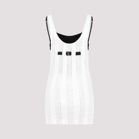 24FW 디 아티코 민소매 티셔츠 247WCT322 J048T 001 WHITE - THE ATTICO