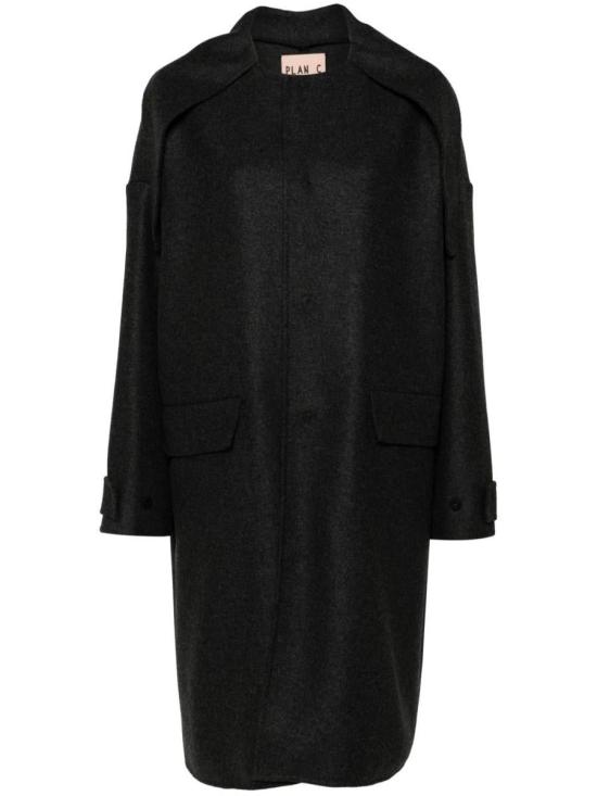 25FW 플랜씨 코트 CSCAC01D08TW047 98 MEN MELANGE NERO