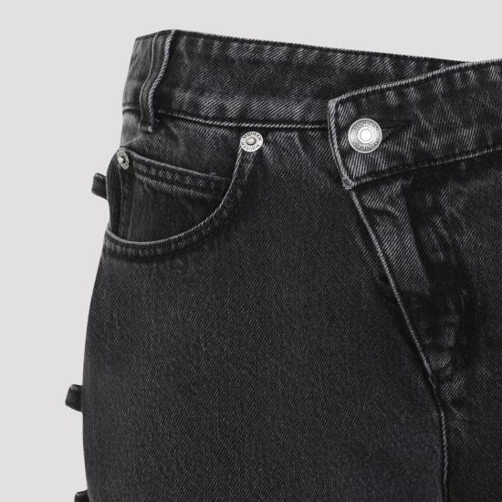 24FW 알렉산더 맥퀸 데님 팬츠 804375 QMACX 1307 Black - ALEXANDER MCQUEEN