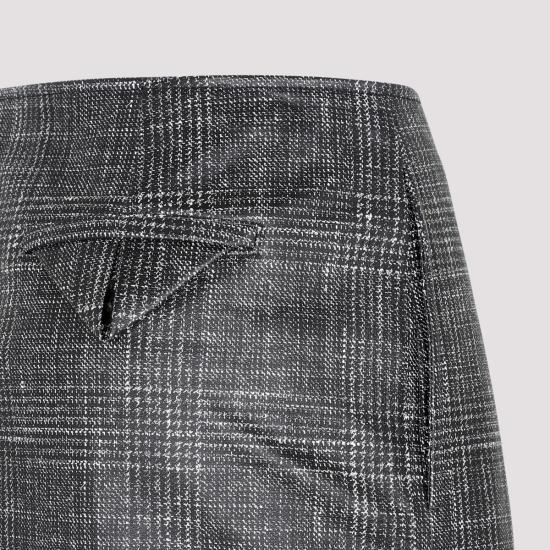  보테가베네타 미디 스커트 739562 V2RZ0 1069 Black - BOTTEGA VENETA