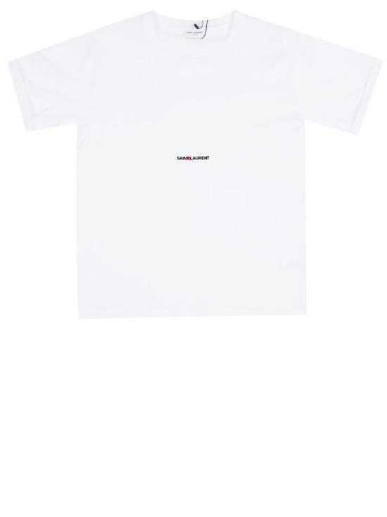  생로랑 반팔 티셔츠 460876 YB2DQ 9000 WHITE