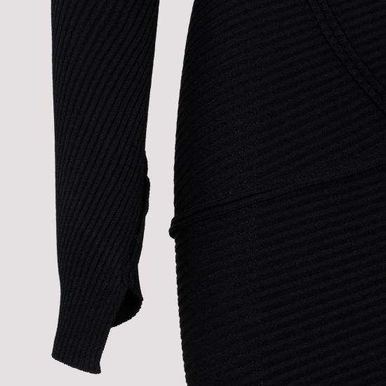  발렌시아가 롱 원피스 751094 T5199 1000 Black - BALENCIAGA