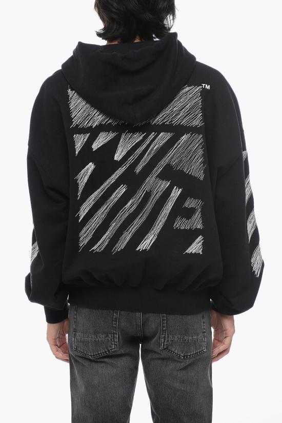  오프화이트 후드 티셔츠 OMBB110S23FLE0051001 Black - OFF WHITE