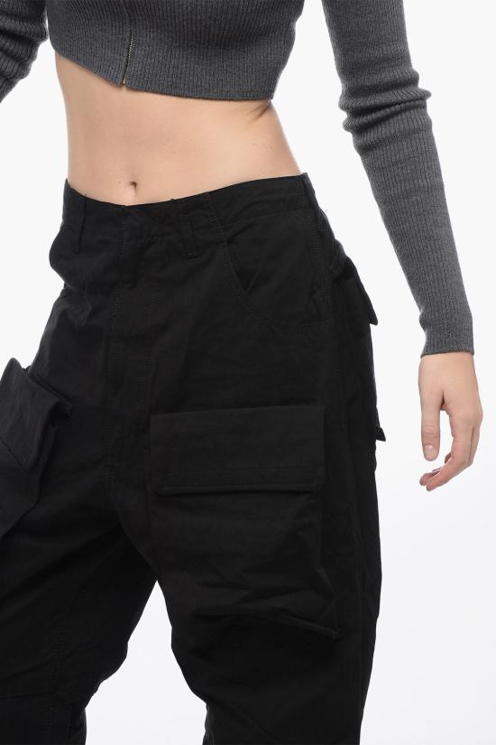  1989 스튜디오 스트레이트 팬츠 D0737W COTTON BLEND BLACK - 1989 STUDIO