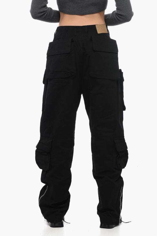  1989 스튜디오 스트레이트 팬츠 D0737W COTTON BLEND BLACK - 1989 STUDIO