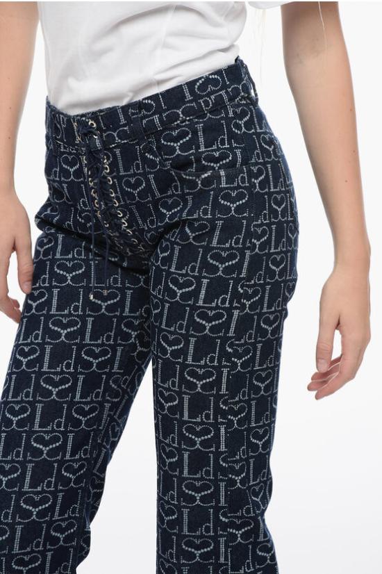  루도빅 드 생 세르넹 데님 팬츠 AW23PT003UDEN002 INDIGO MONOGRAM Blue - LUDOVIC DE SAINT SERNIN