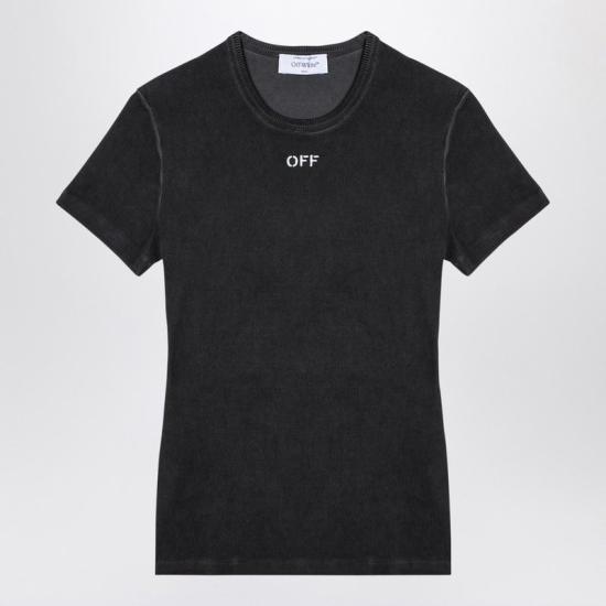 24FW 오프화이트 반팔 티셔츠 OWAA065F24JER0010701 Grey