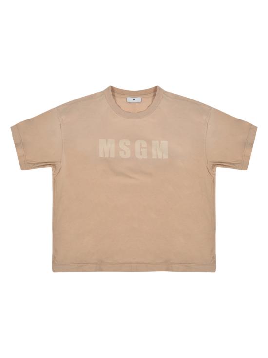24FW [키즈] 엠에스지엠 티셔츠 F4MSJGTH189 015 Beige