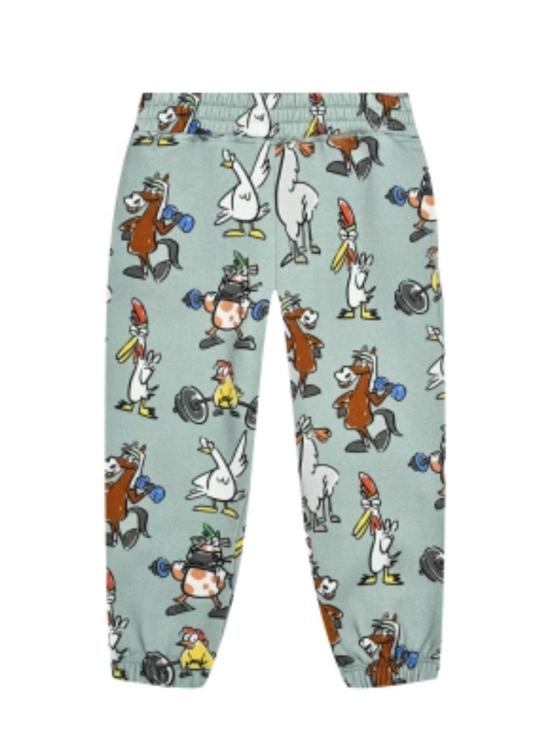 24FW [키즈] 스텔라 맥카트니 트레이닝/조거 팬츠 TV6Q60 Z2133 710MC GREEN - STELLA MCCARTNEY