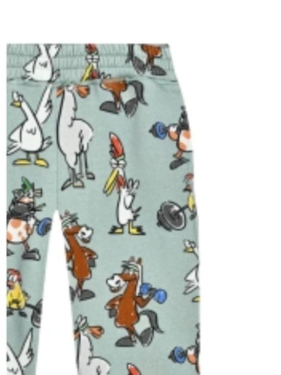 24FW [키즈] 스텔라 맥카트니 트레이닝/조거 팬츠 TV6Q60 Z2133 710MC GREEN - STELLA MCCARTNEY