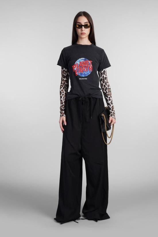 24FW 발렌시아가 스트레이트 팬츠 406066 794738TFO02 Black - BALENCIAGA