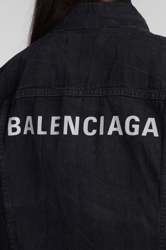 24FW 발렌시아가 데님 자켓 405814 790869TQW54 Black - BALENCIAGA