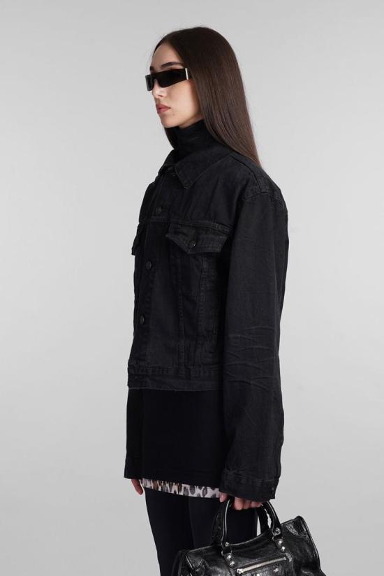 24FW 발렌시아가 데님 자켓 405814 790869TQW54 Black - BALENCIAGA