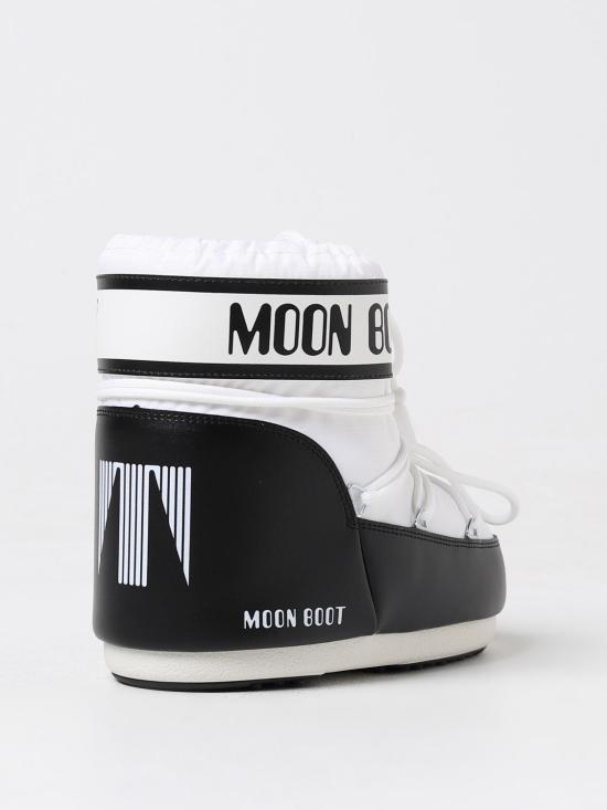 25FW 문부츠 아이콘 나일론 로우 부츠 80D1409340 A001 White - MOON BOOT