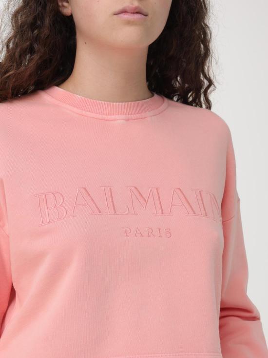 25FW 발망 스웨터 DF1JO006BC72 OIQ Pink - BALMAIN