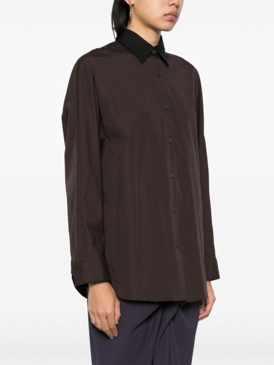 드리스 반 노튼 블라우스 242 010708 9244 704 DARK BROWN - DRIES VAN NOTEN