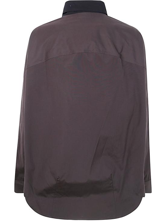  드리스 반 노튼 블라우스 242 010708 9244 704 DARK BROWN - DRIES VAN NOTEN