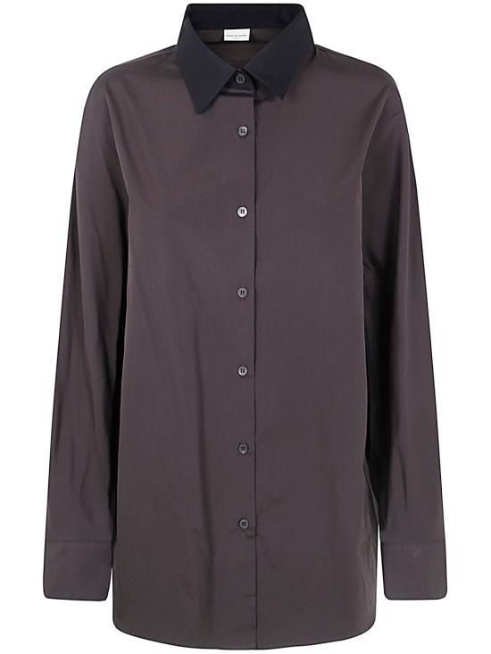  드리스 반 노튼 블라우스 242 010708 9244 704 DARK BROWN - DRIES VAN NOTEN