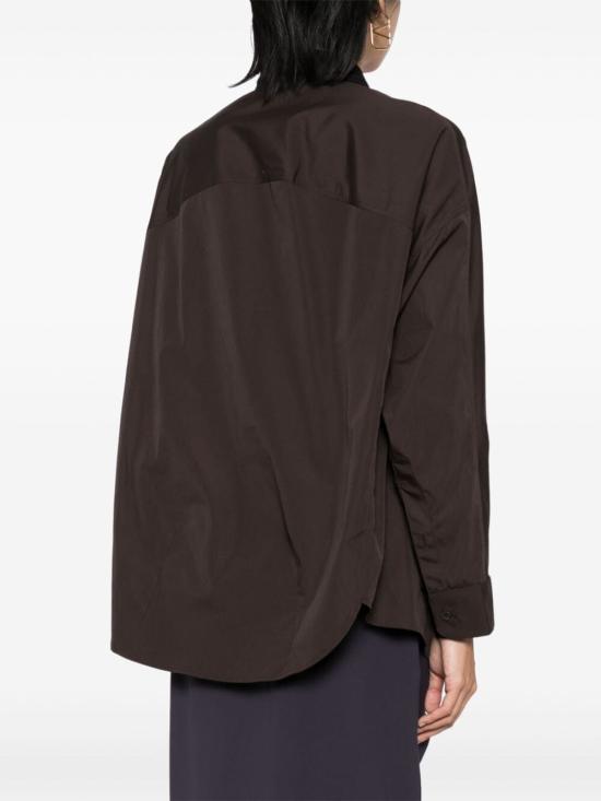  드리스 반 노튼 블라우스 242 010708 9244 704 DARK BROWN - DRIES VAN NOTEN