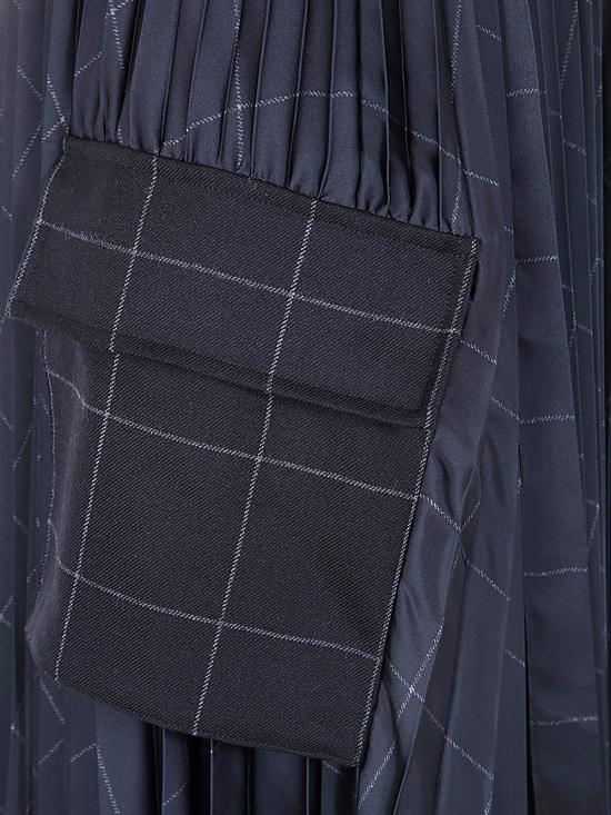  사카이 롱 스커트 24 07573 001 BLACK - SACAI