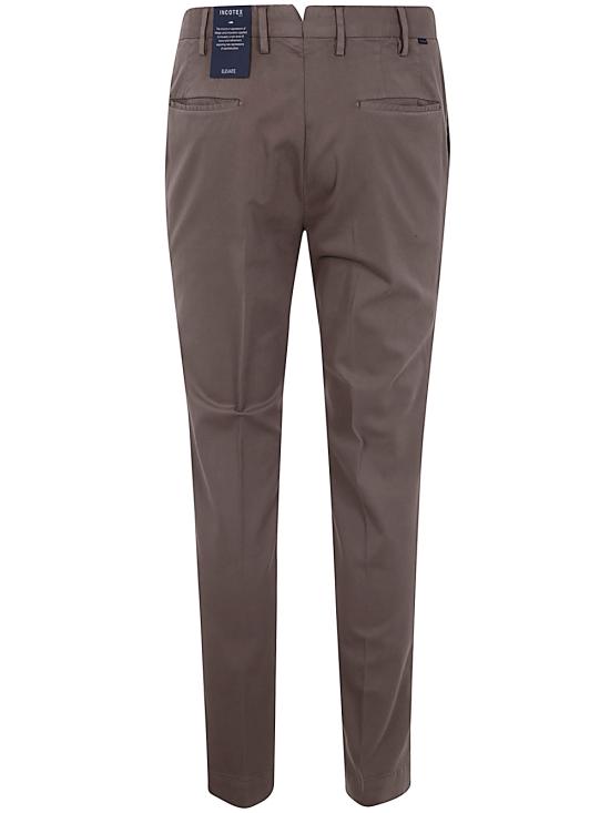  인코텍스 스트레이트 팬츠 1W0851 4055C 432 DARK BEIGE - INCOTEX