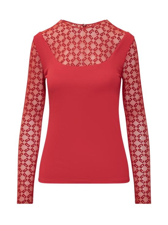 24FW 지방시 긴팔 티셔츠 BW61C520GU 600 RED