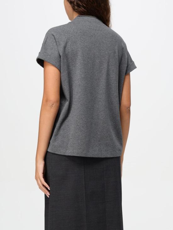  브루넬로 쿠치넬리 반팔 티셔츠 M0T18BD222 CV563 Lead - BRUNELLO CUCINELLI