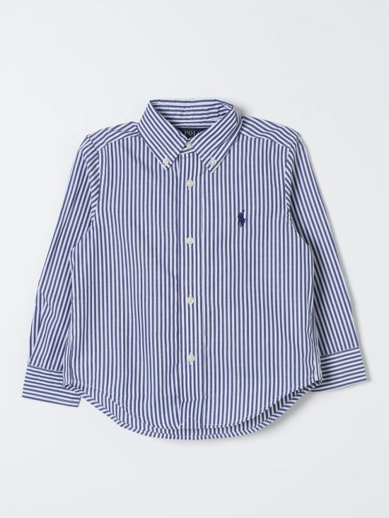 25FW [키즈] 폴로 랄프로렌 패턴 셔츠 322862260 002 Blue