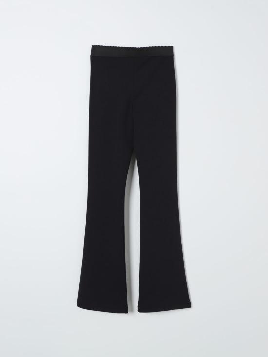 24FW [키즈] 돌체앤가바나 스트레이트 팬츠 L5JPC1G7N3S N0000 Black - DOLCE & GABBANA