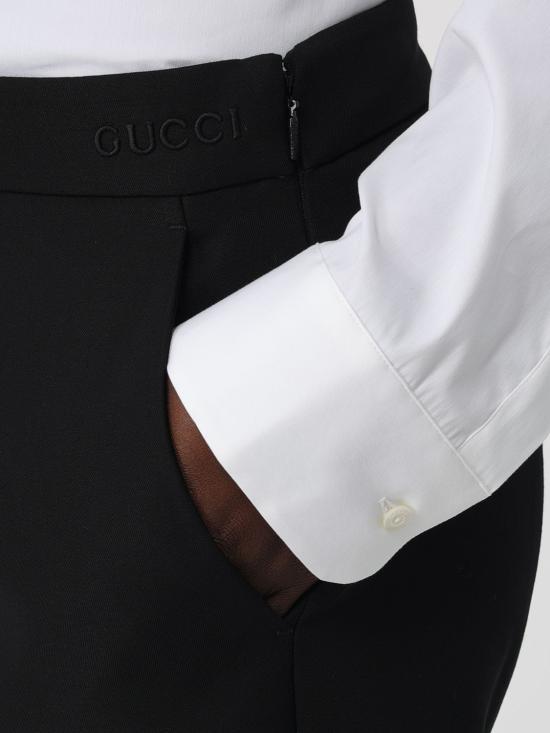 24FW 구찌 스트레이트 팬츠 800108ZARRR 1000 Black - GUCCI