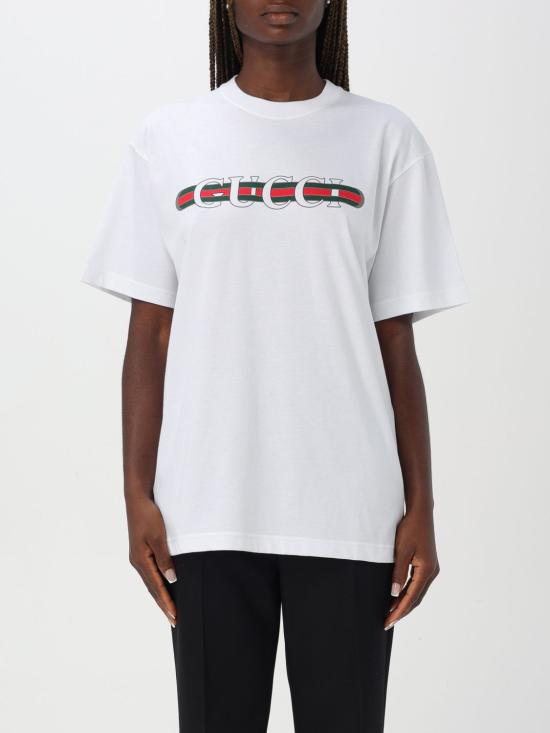 26SS 구찌 프린트 반팔 티셔츠 788093XJGL6 9074 White