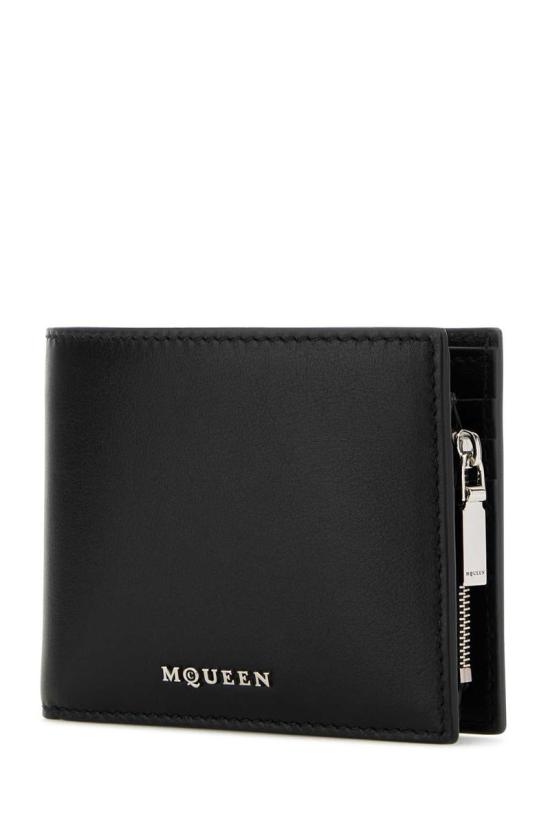 26SS 알렉산더 맥퀸 남성지갑 8050671AATS 1000 Black - ALEXANDER MCQUEEN