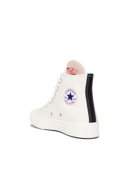  꼼데가르송 플레이 X 컨버스 스니커즈 AZ K129 001 White - COMME DES GARCONS PLAY CONVERSE