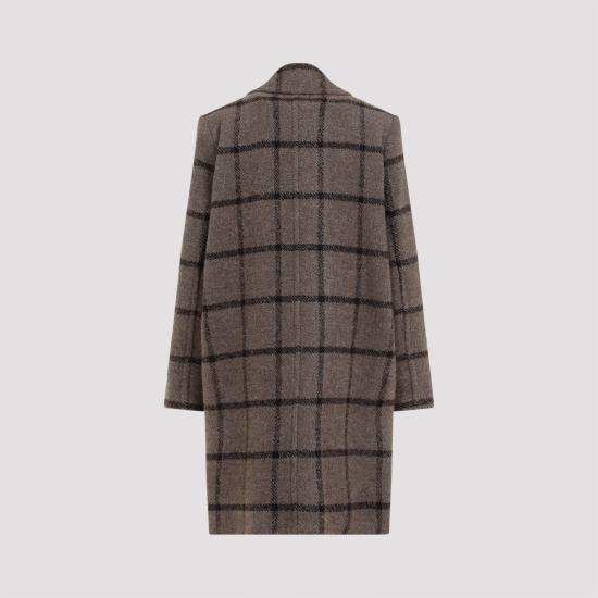 24FW 파투 코트 CO0250184 5061 GRAY CHECKERBOARD - PATOU