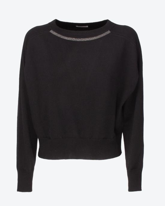 24FW 브루넬로 쿠치넬리 긴팔 티셔츠 M12167908 C101 NERO - BRUNELLO CUCINELLI