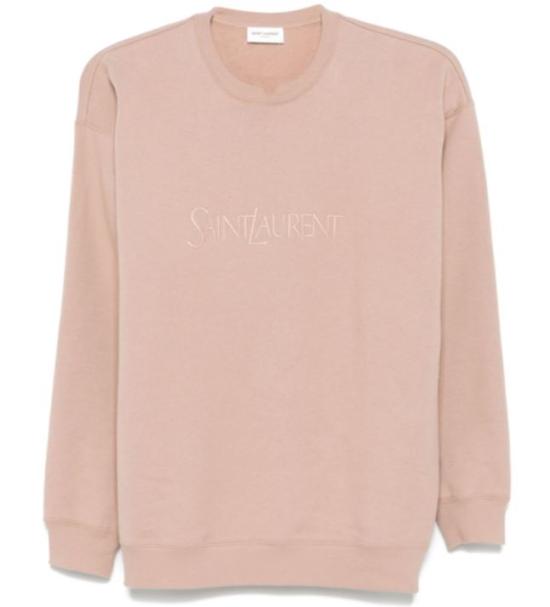 24FW 생로랑 스웨터 802001 Y36SW9950 Nude rose - SAINT LAURENT