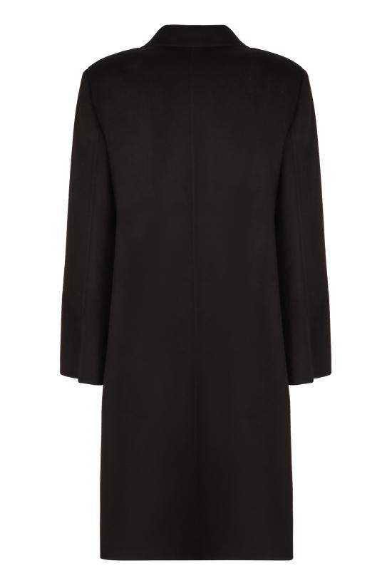  펜디 FF 밍크 포켓 더블 브레스트 미디 코트 FF8948W1D F0GME black - FENDI