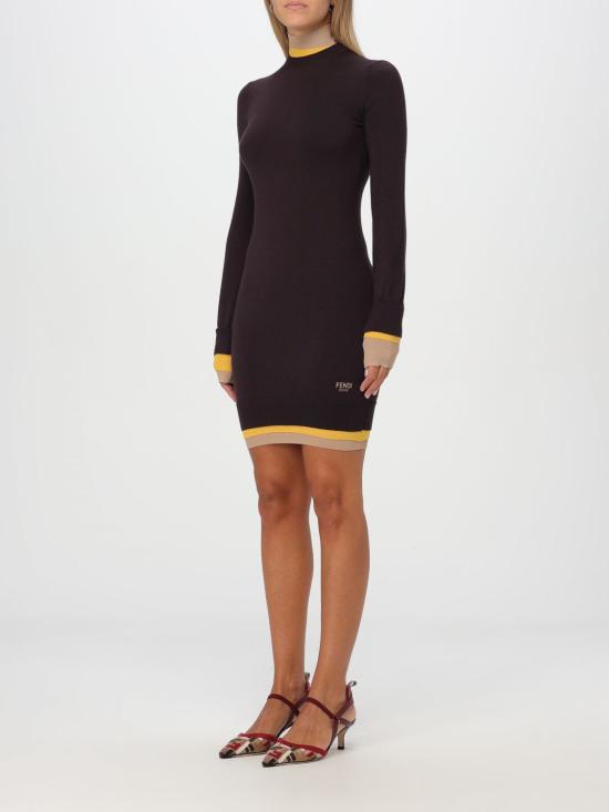 25FW 펜디 숏 원피스 FZDC36ASJG F0AU3 Wine - FENDI