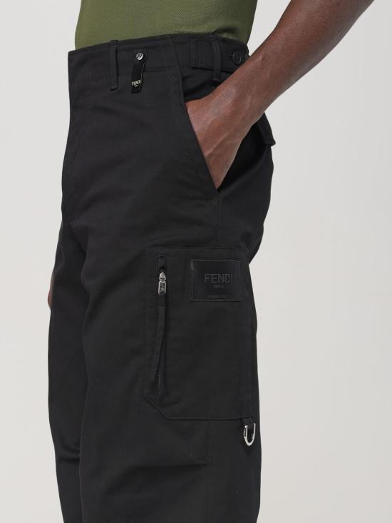 25FW 펜디 스트레이트 팬츠 FB0960AQMV F0QA1 Black - FENDI