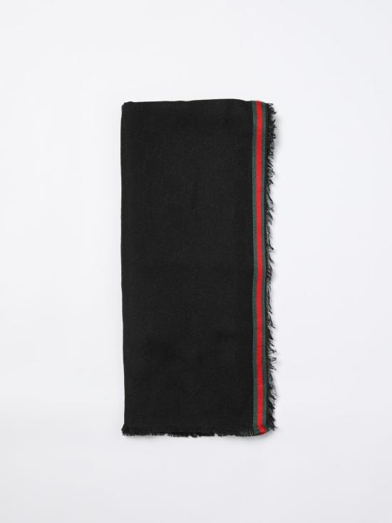 24FW 구찌 GG 로고 자카드 머플러 7952844G483 1066 Black