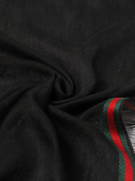 24FW 구찌 GG 로고 자카드 머플러 7952844G483 1066 Black - GUCCI