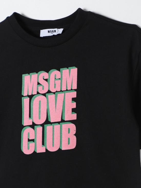 25FW [키즈] 엠에스지엠 티셔츠 F4MSJGTH212 110 Black - MSGM
