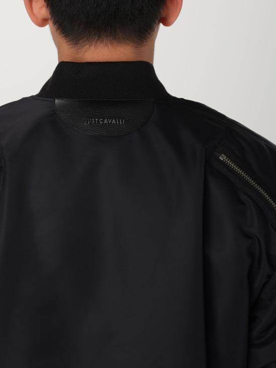  저스트까발리 봄버 자켓 77OASD21CQD82 899 Black - JUST CAVALLI